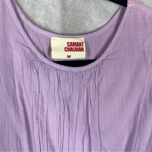 Samant Chauhan x Anthropologie Lola Tiered Dress In Purple Size M - Picture 3 of 8